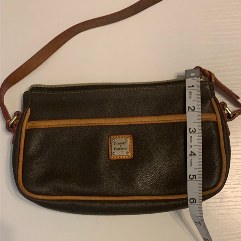 Dooney & Bourke Brownand Tan Leather Shoulder Bag - Picture 9 of 13